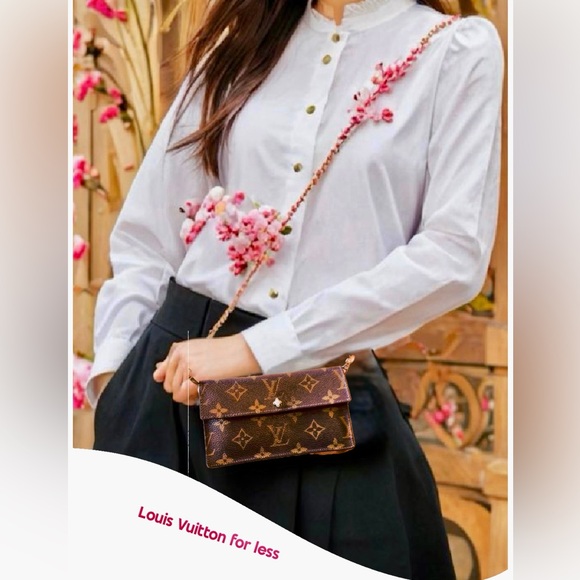 Louis Vuitton Handbags - Louis Vuitton Monogram Bifold Wallet Brown/ vintage repurposed, rare find